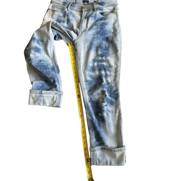 J.Jill Denim Tie-Dye High‎ Rise Cropped Size 8 - Picture 4 of 6